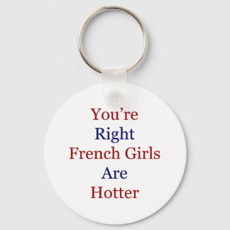 You're Right French Girls Are Hotter Key Ring