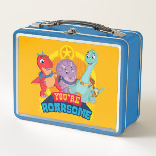 You're Roarsome   Dino Ranch Metal Lunch Box