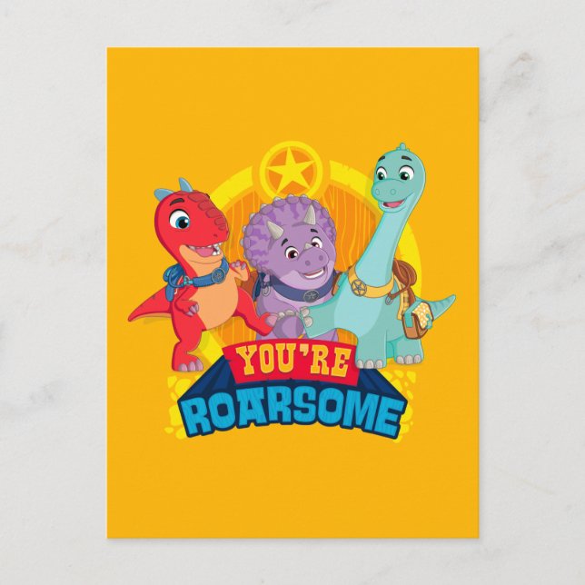 You're Roarsome | Dino Ranch Postcard (Front)
