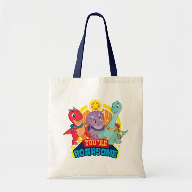 You're Roarsome | Dino Ranch Tote Bag (Front)
