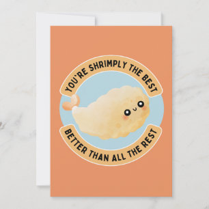 YOU'RE SHRIMPLY THE BEST BETTER THAN ALL THE REST HOLIDAY CARD