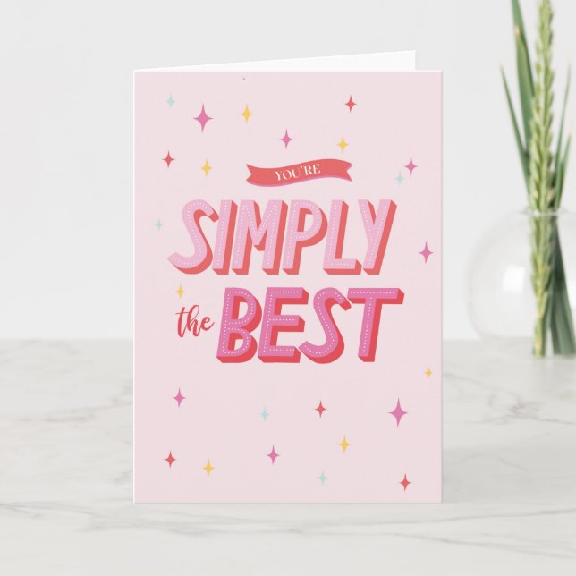 You're Simply The Best Card (Front)