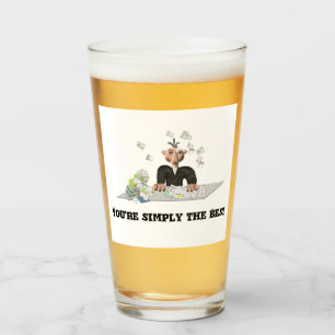 You're simply the Best .Personalised text Glass