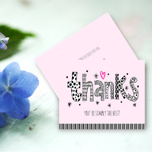 You're Simply the Best Thank You Card
