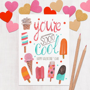 You're so Cool   Ice cream Valentine Greeting Card