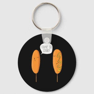 Youre So Corny Corn Dog Key Ring