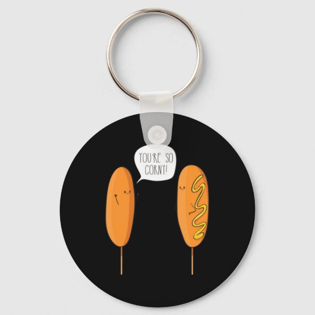 Youre So Corny Corn Dog Key Ring (Front)