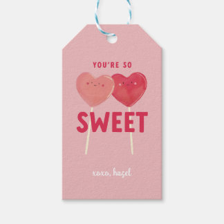 You're So Sweet Kids Classroom Valentine Gift Tags