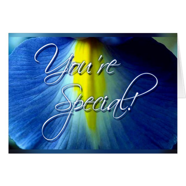 You're Special Card (blue orchid) (Front Horizontal)