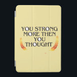 You're Stronger Than You Think – Elegant Gold Moti iPad Mini Cover<br><div class="desc">Empower your space with this elegant and inspiring wall art featuring the golden quote: “You're Stronger Than You Think.” Perfect for bedrooms, offices, dorms, or as a heartfelt gift to uplift a loved one going through a tough time. With rich golden tones and a classy minimalist design, it adds a...</div>