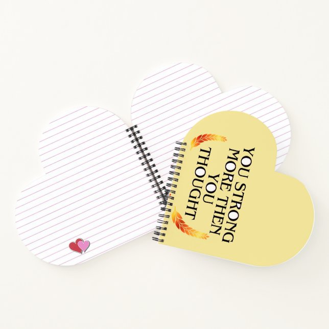 You're Stronger Than You Think – Elegant Gold Moti Notebook (Inside)