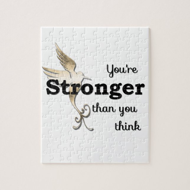 You're Stronger Than You Think Jigsaw Puzzle (Vertical)