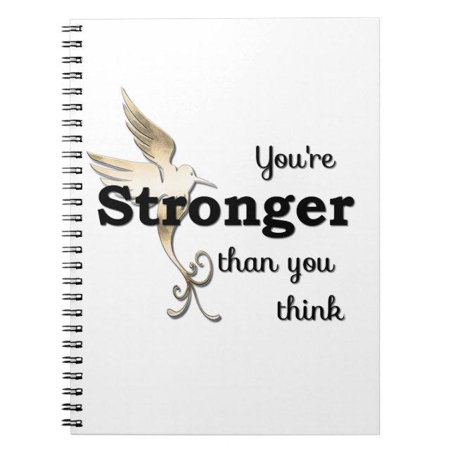 You're Stronger Than You Think Notebook (Front)