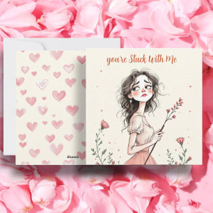 You're Stuck With Me Holiday Card