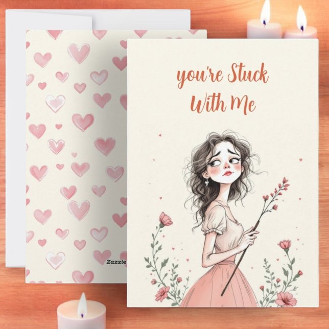 You're Stuck With Me Holiday Card (Creator Uploaded)