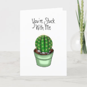 You're Stuck With Me   Romantic  Card
