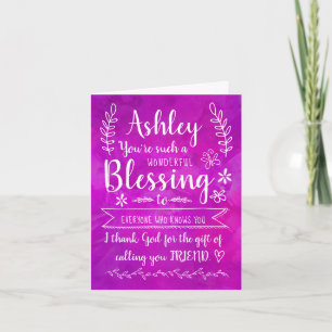 You're such a WONDERFUL blessing FULLY EDITABLE! Card