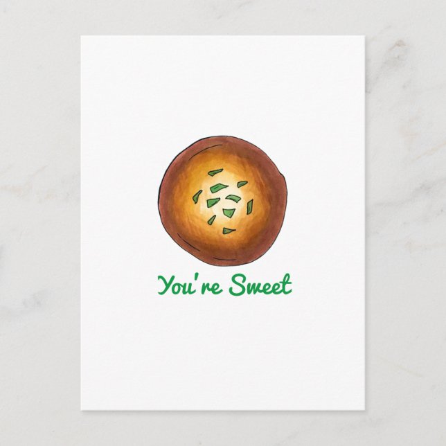 You're Sweet Indian Mithai Sweets Malpua Pancake Postcard (Front)