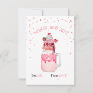 You're Sweet Valentine Strawberry Crazy Milkshake