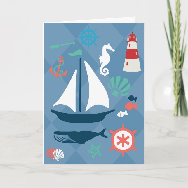 You're The Anchor to My Boat Holiday Card (Front)