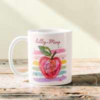 You're the Apple of My Eye Watercolor Red Apple 