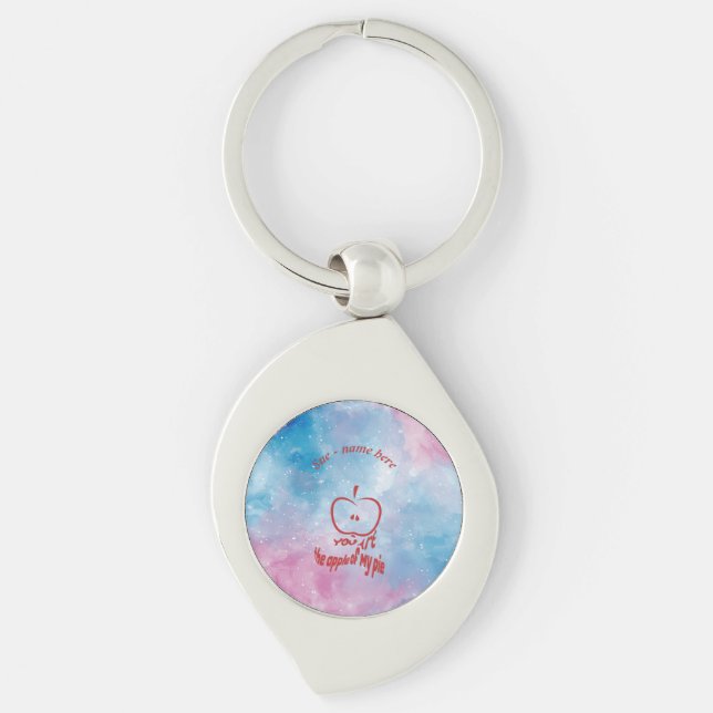 You're the Apple of My Pie  Key Ring (Front)