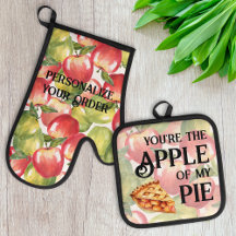 You're the Apple of My Pie Watercolor Apples