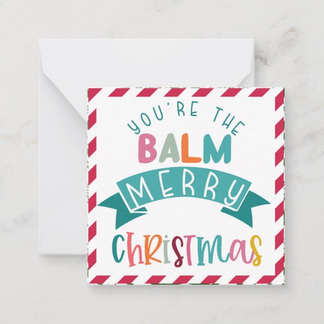 you're the balm merry Christmas gift Card (Front)