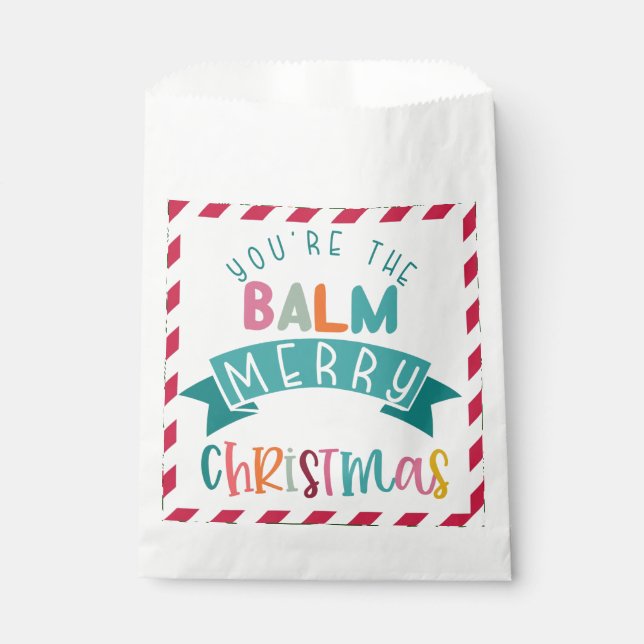 you're the balm merry Christmas gift Note Card Favour Bags (Front)