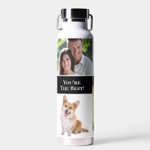 You're the Best Custom 4 photos memories Water Bottle