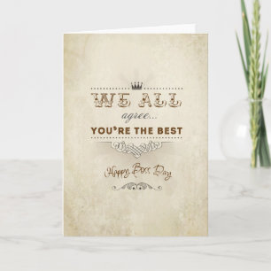 You're the best, Happy Boss's Day Card