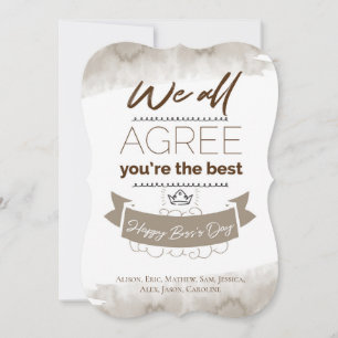 You're the best, Happy Boss's Day Card