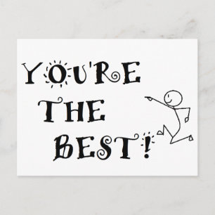 YOU'RE THE BEST! POSTCARD