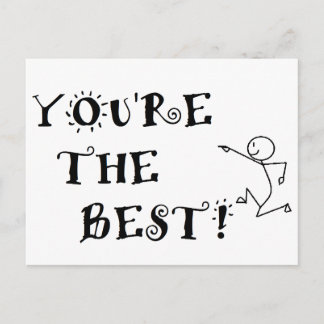 YOU'RE THE BEST! POSTCARD