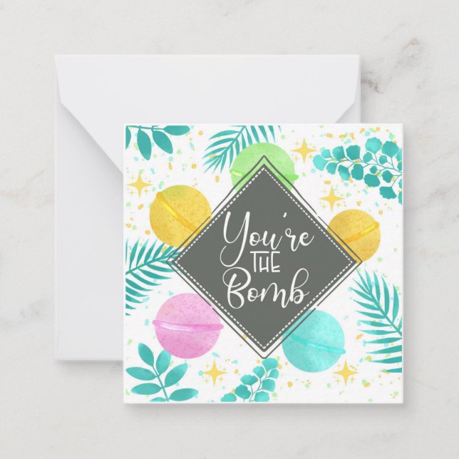 you're the bomb Christmas spa  Card (Front)
