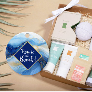 You're the Bomb Christmas Spa Favour Tags Holida