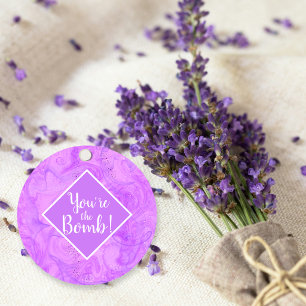 you're the bomb Christmas spa Note Card Favour Tags