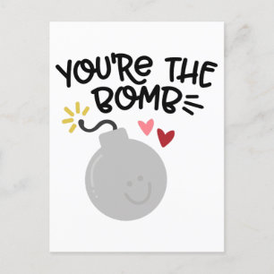 YOU'RE THE BOMB HOLIDAY POSTCARD