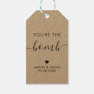 You're the Bomb, Hot Chocolate Bomb or Bath Bomb Gift Tags