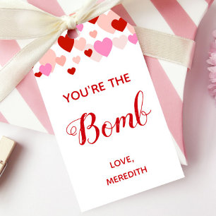 You're the Bomb Valentine's Day Bath Bomb Gift Tag