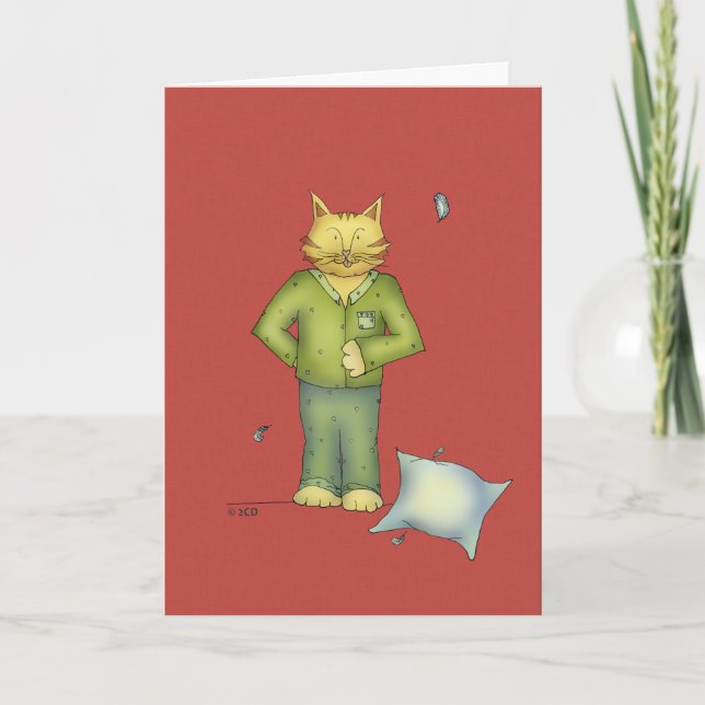 You're the Cat's Pyjamas Greeting card (Front)