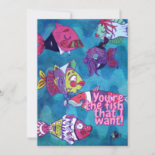 You're The Fish That I Want Holiday Card