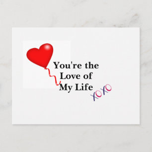 You're the Love of My Life Holiday Postcard