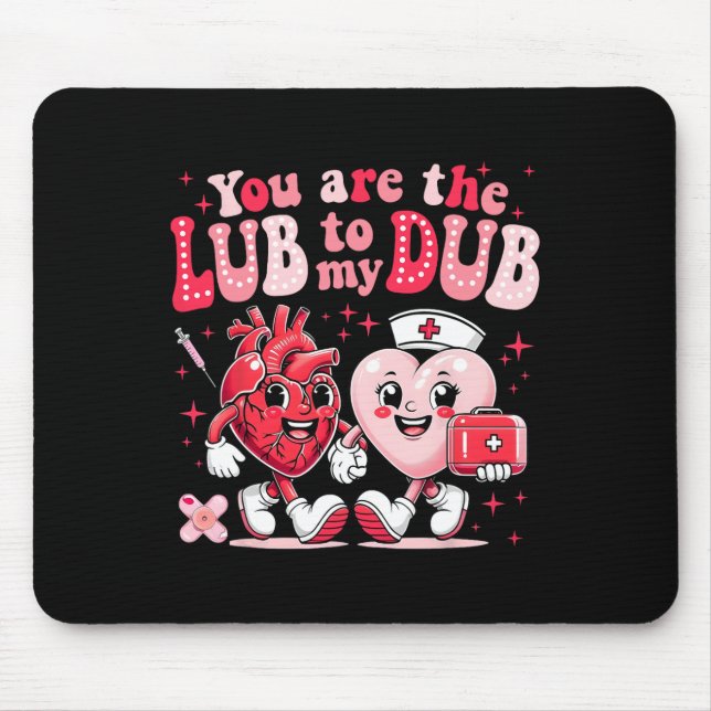Youre The Lube To My Dub Cvicu Nurse Valentine Car Mouse Mat (Front)