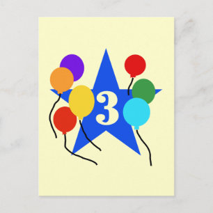 You're The Star 3rd Birthday Tshirts and Gifts Postcard