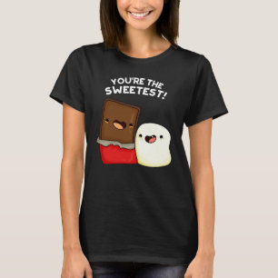 You're The Sweetest Funny Snack Pun Dark BG T-Shirt