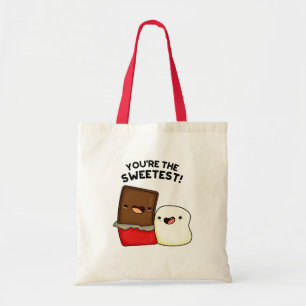 You're The Sweetest Funny Snack Pun Tote Bag