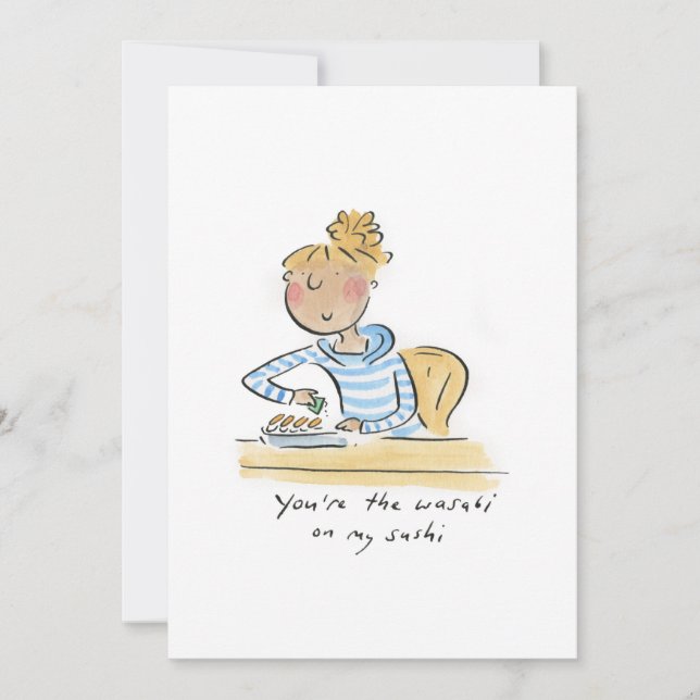 You're the wasabi on my sushi invitation (Front)