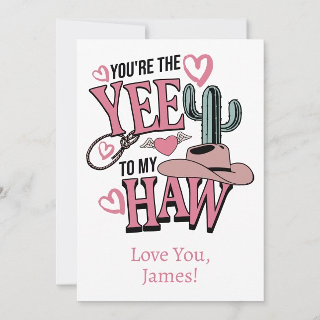 You're the Yew to My Haw Love Card (Front)