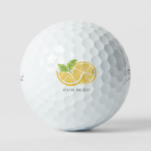 'You're The Zest' Funny Cute Birthday Gift Baskets Golf Balls